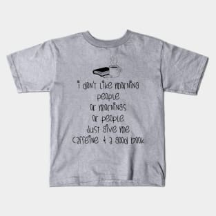 Coffe and Books Kids T-Shirt